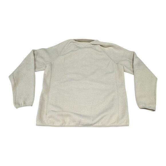 Mountain Hardwear XL Fleece Jacket Ivory Quarter Zip Women's Outdoor Activewear - Picture 11 of 11